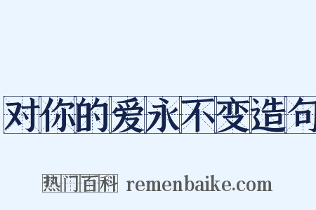 对你的爱永不变造句是什么意思的图片